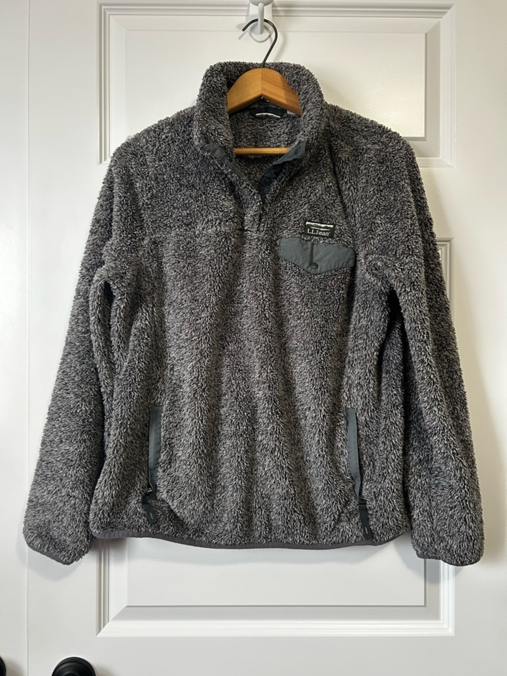 L.L. Bean Hi-Pile Fleece Sherpa Teddy Pull-over Sweater